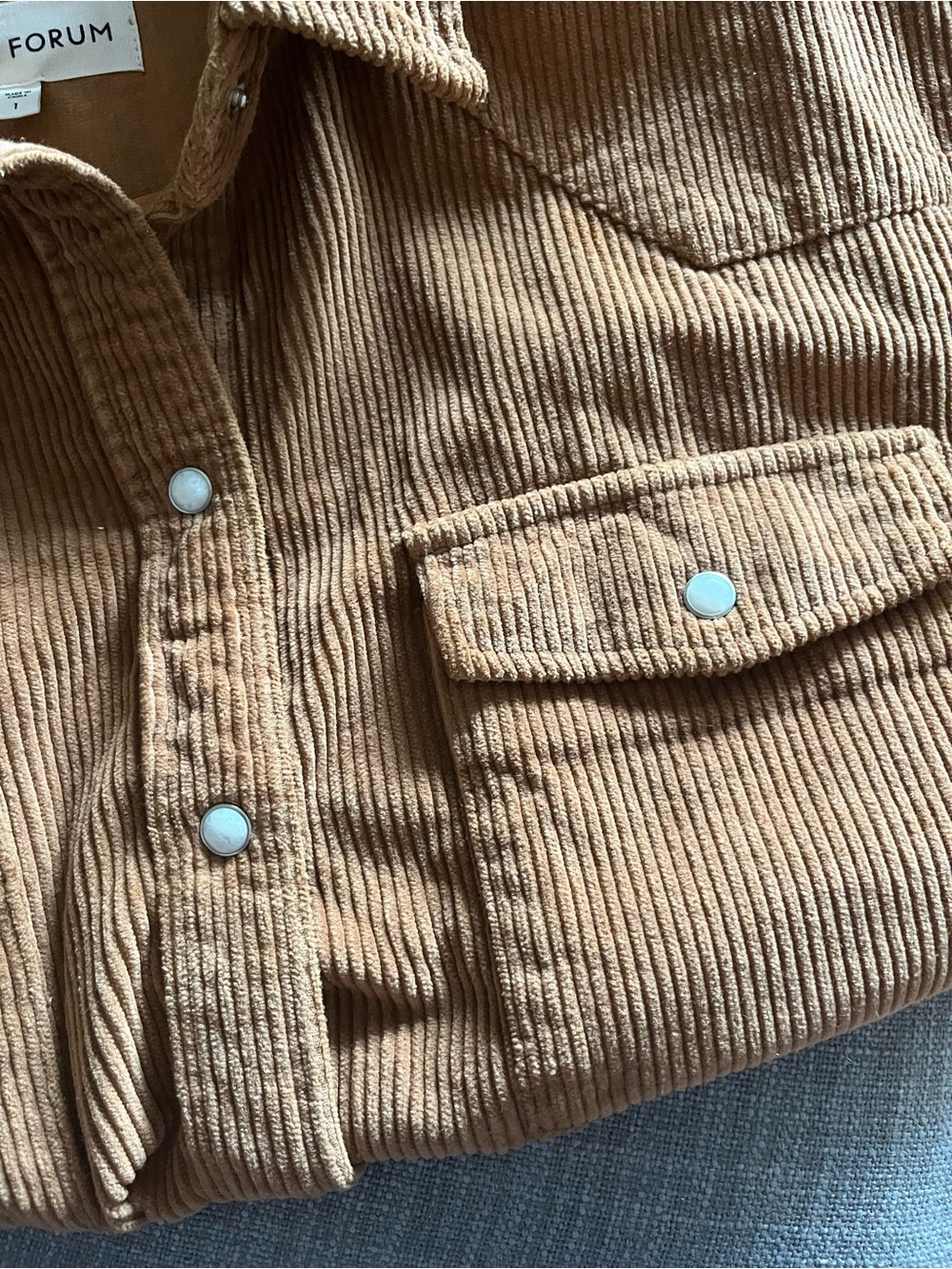 Aritzia Denim Forum Nina corduroy Western Shirt - Picture 5 of 5